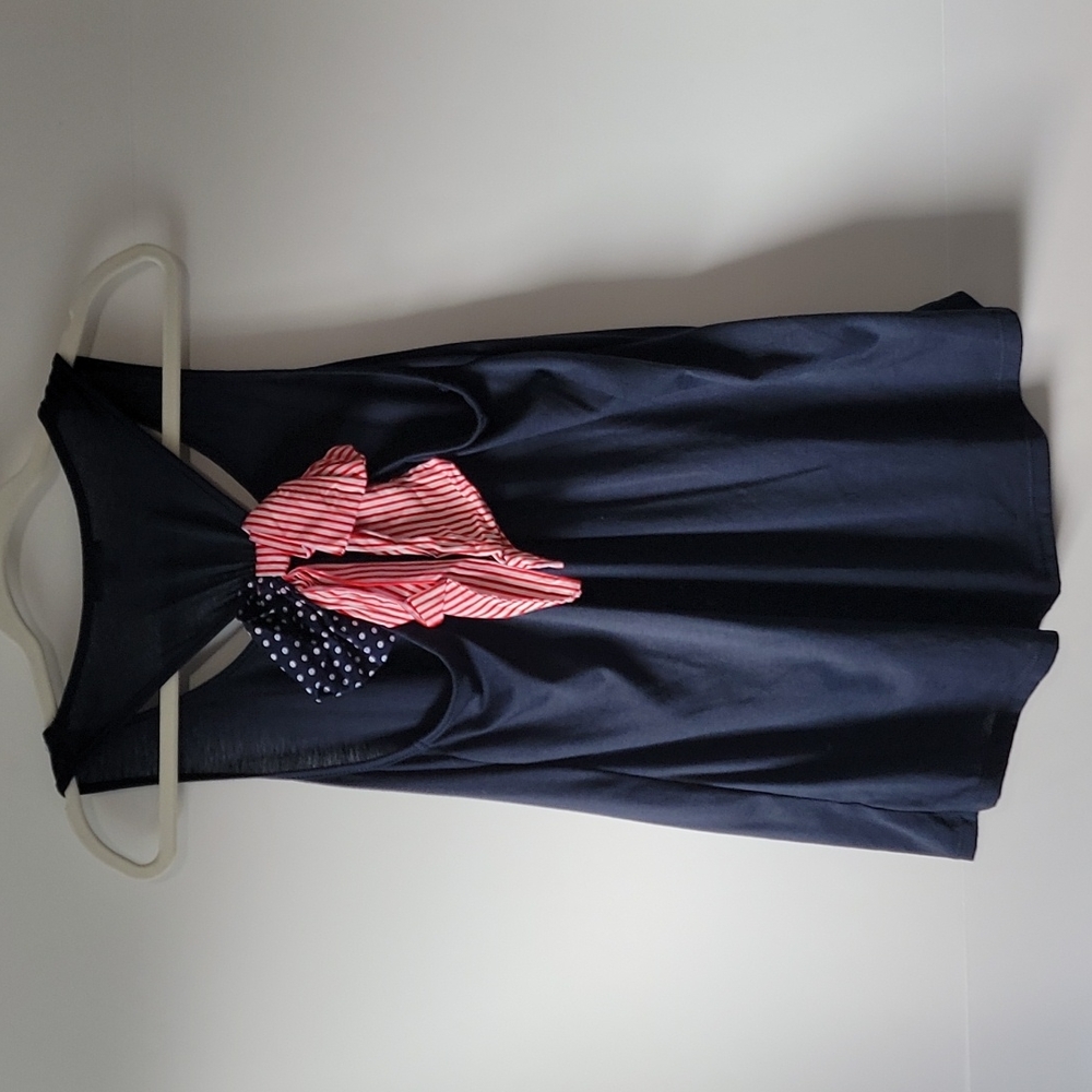 Mm Mm Mm Red White, and Blue Bow Tank Top